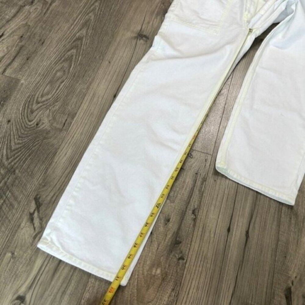 Good American NWT Good '90s High Waist Carpenter Jeans Size 26 Baggy White - Picture 7 of 13